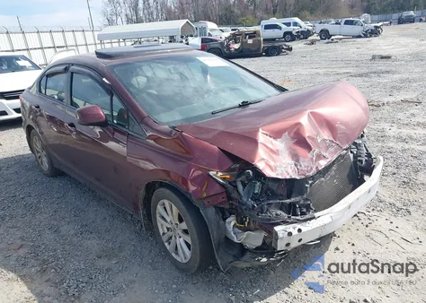 2012 Honda Civic Ex z USA, uszkodzony, nr VIN 19XFB2F81CE055436